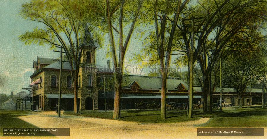Postcard: Railroad Station, Taunton, Massachusetts